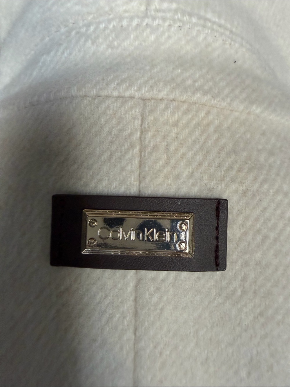 Calvin Klein Cream Belted Trench Coat - Picture 8 of 15